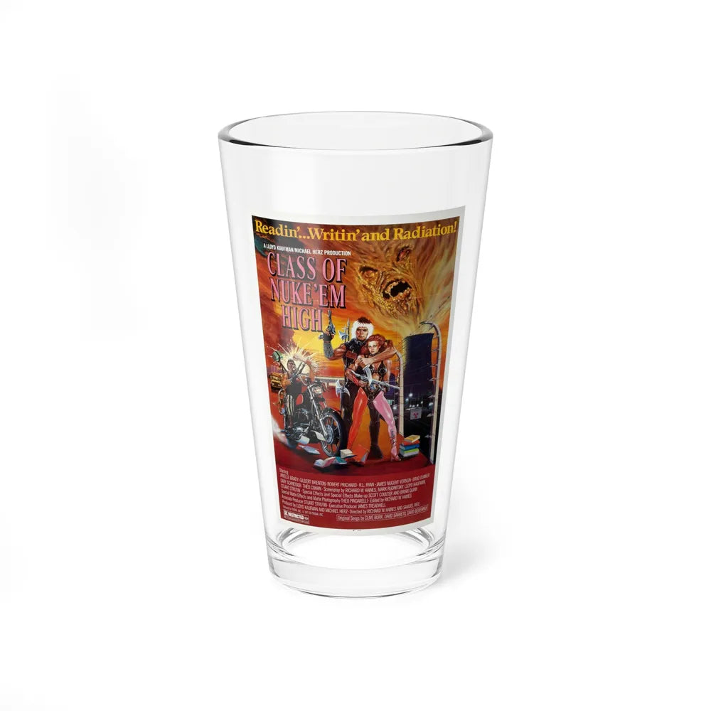 CLASS OF NUKE'EM HIGH 1986 Movie Poster - Pint Glass 16oz-16oz-Go Mug Yourself