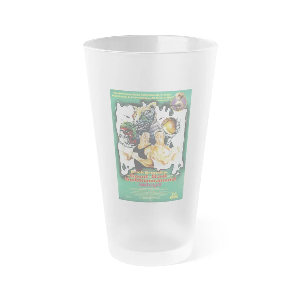 CLASS OF NUKE'EM HIGH 3 1994 Movie Poster - Frosted Pint Glass 16oz-16oz-Frosted-Go Mug Yourself