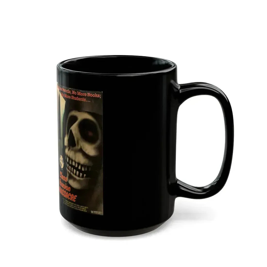 CLASS REUNION MASSACRE CONTINENTAL VIDEO (VHS COVER) - Black Coffee Mug - Go Mug Yourself