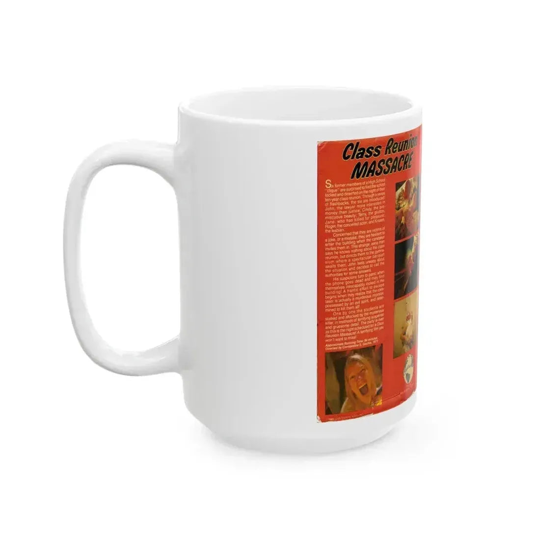 CLASS REUNION MASSACRE CONTINENTAL VIDEO (VHS COVER) - White Coffee Mug - Go Mug Yourself