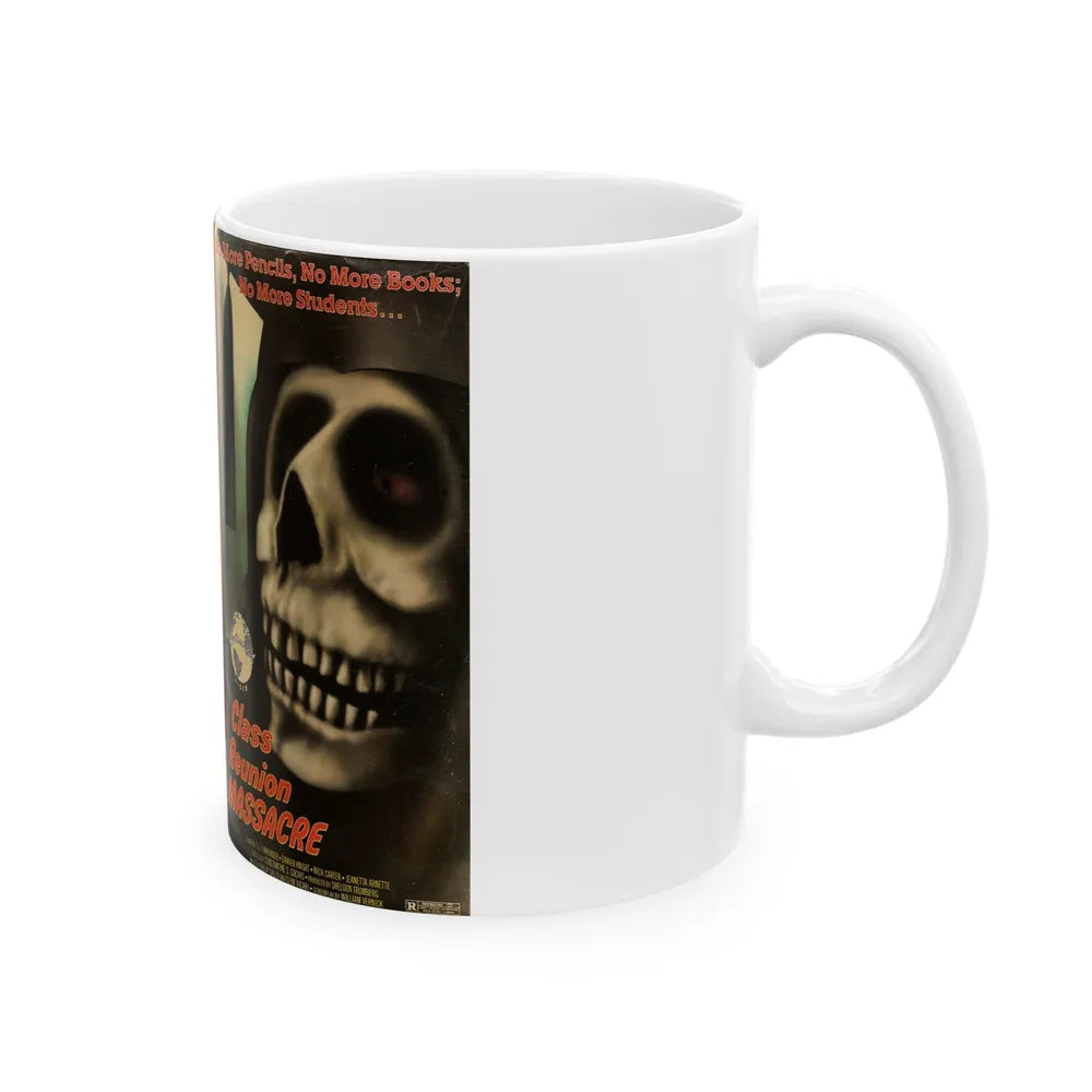 CLASS REUNION MASSACRE CONTINENTAL VIDEO (VHS COVER) - White Coffee Mug-Go Mug Yourself