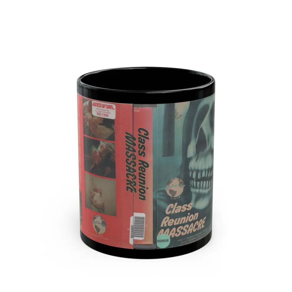 CLASS REUNION MASSACRE (VHS COVER) - Black Coffee Mug-11oz-Go Mug Yourself