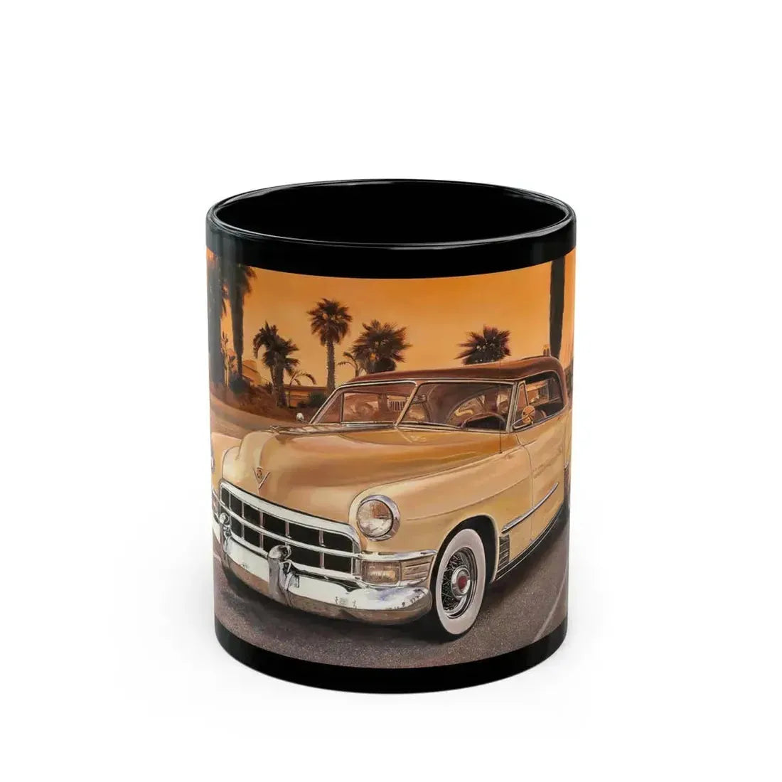 Classic Cadillac - Black Coffee Mug 11oz - Go Mug Yourself