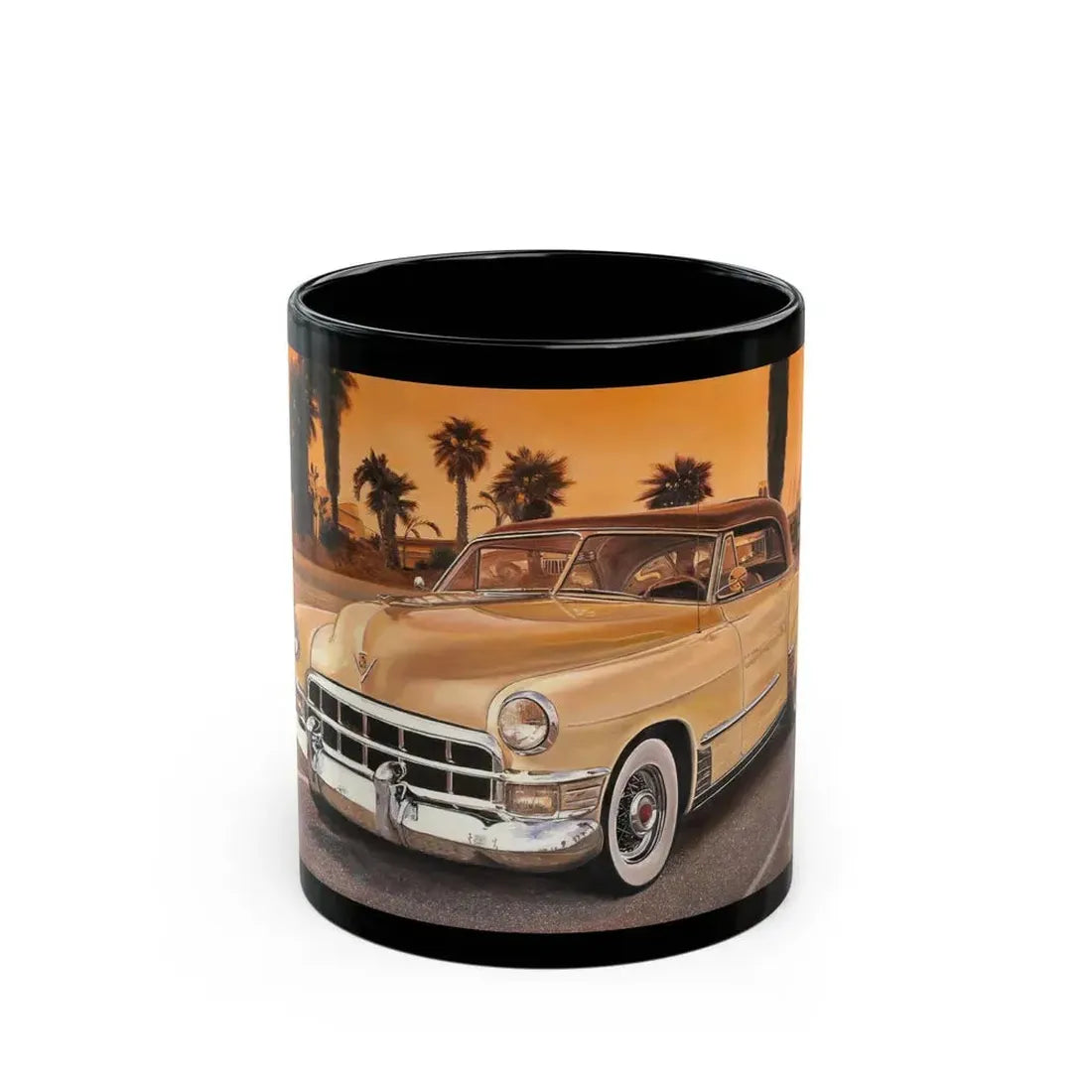 Classic Cadillac - Black Coffee Mug 11oz - Go Mug Yourself