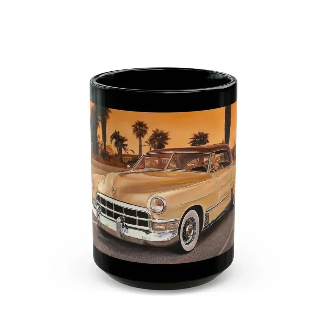 Classic Cadillac - Black Coffee Mug 15oz - Go Mug Yourself