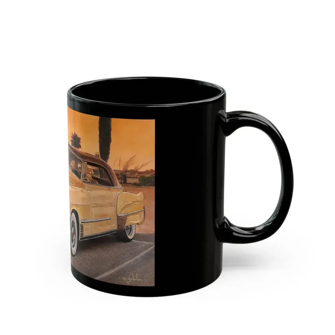 Classic Cadillac - Black Coffee Mug - Go Mug Yourself