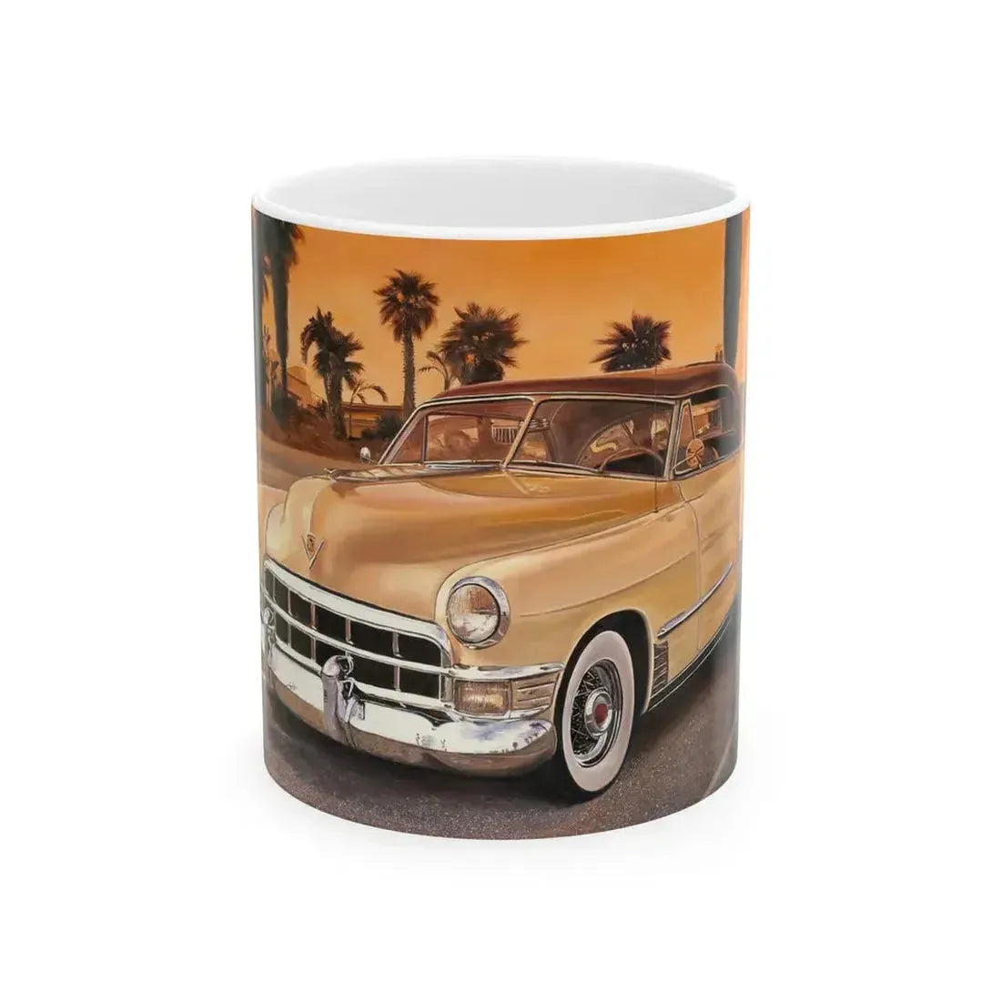 Classic Cadillac - White Coffee Mug 11oz - Go Mug Yourself