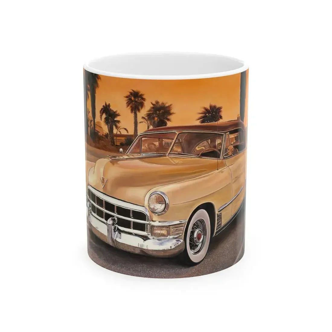 Classic Cadillac - White Coffee Mug 11oz - Go Mug Yourself