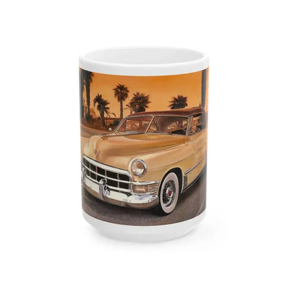 Classic Cadillac - White Coffee Mug 15oz - Go Mug Yourself