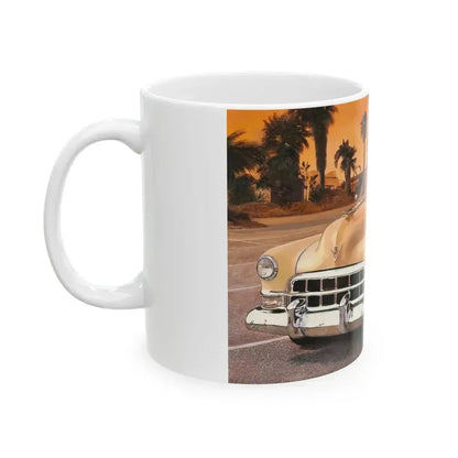 Classic Cadillac - White Coffee Mug - Go Mug Yourself