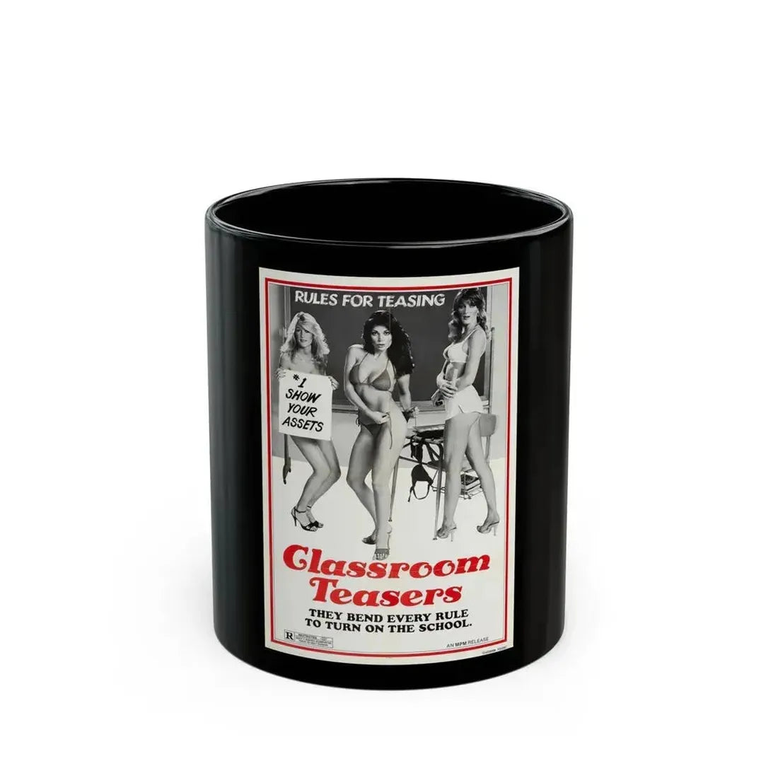 CLASSROOM TEASERS 1976 Movie Poster - Black Coffee Mug 11oz - Go Mug Yourself