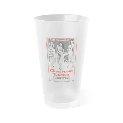 CLASSROOM TEASERS 1976 Movie Poster - Frosted Pint Glass 16oz 16oz Frosted - Go Mug Yourself