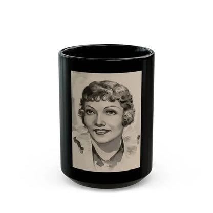 Claudette Colbert - Black Coffee Mug 15oz - Go Mug Yourself