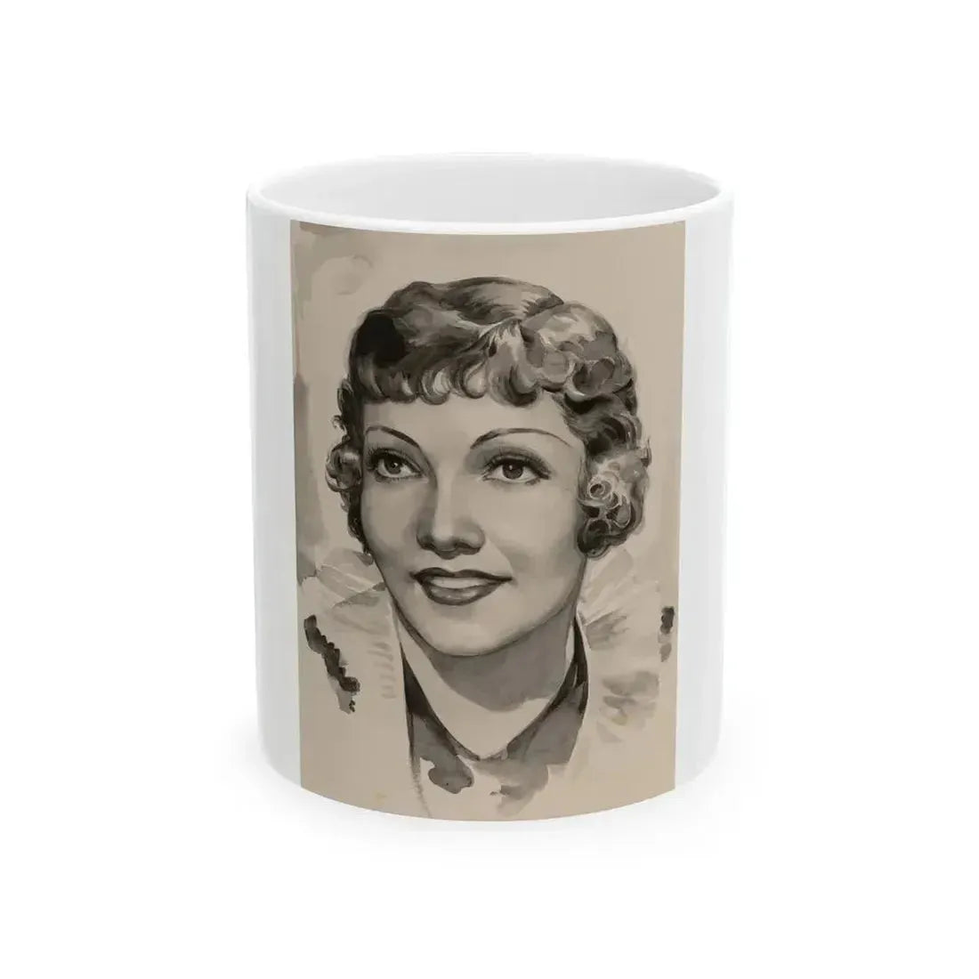 Claudette Colbert - White Coffee Mug 11oz - Go Mug Yourself