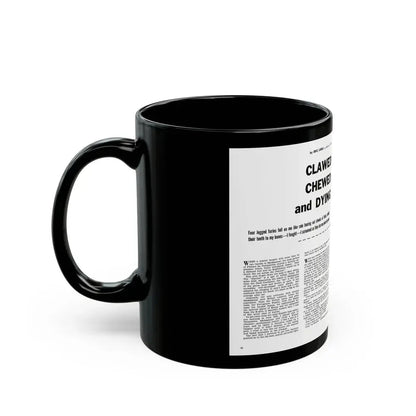 Clawed Chewed and Dying, True Men Stories, December 1958 - Black Coffee Mug - Go Mug Yourself
