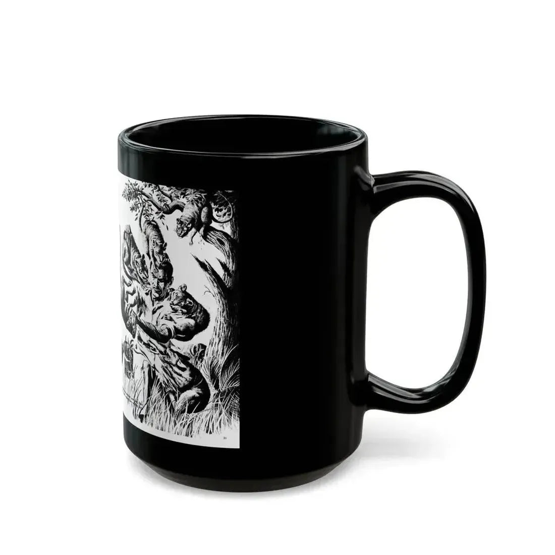 Clawed Chewed and Dying, True Men Stories, December 1958 - Black Coffee Mug - Go Mug Yourself