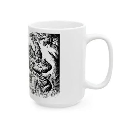 Clawed Chewed and Dying, True Men Stories, December 1958 - White Coffee Mug - Go Mug Yourself