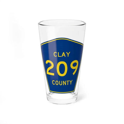 Clay County 209 (Florida) (Road Sign) Pint Glass 16oz 16oz - Go Mug Yourself