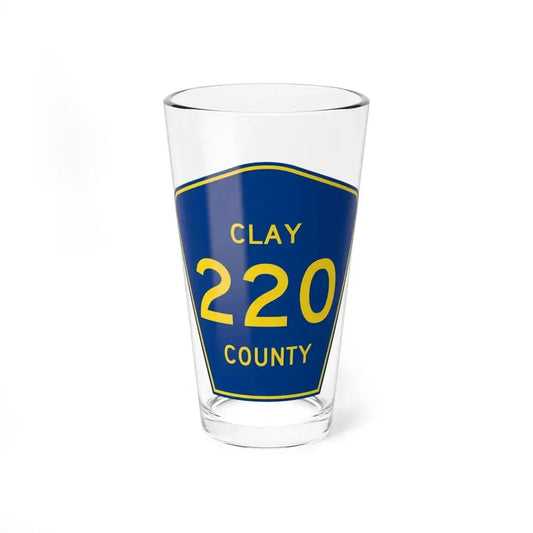 Clay County 220 (Florida) (Road Sign) Pint Glass 16oz 16oz - Go Mug Yourself