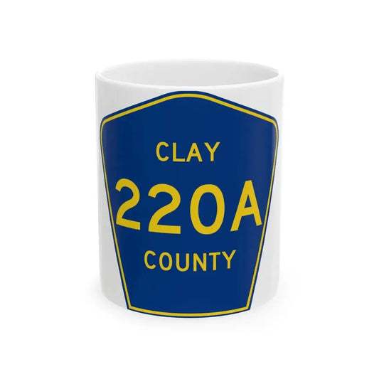 Clay County 220A (Florida) (Road Sign) White Coffee Mug 11oz - Go Mug Yourself