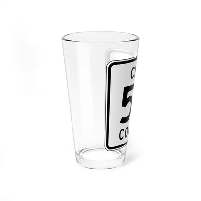 Clay County 52 MN (Minnesota) (Road Sign) Pint Glass 16oz - Go Mug Yourself