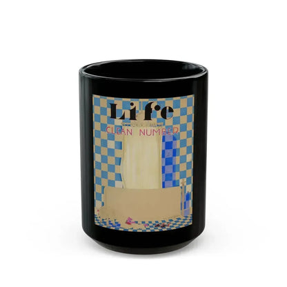Clean Number, Life magazine cover - Black Coffee Mug 15oz - Go Mug Yourself