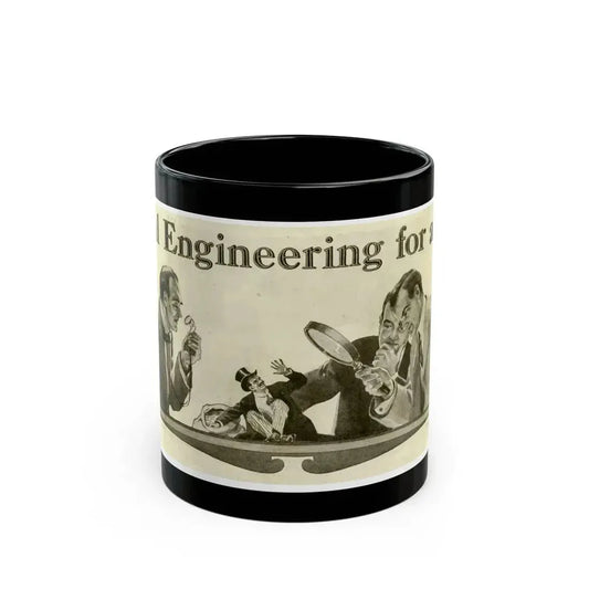 Cleaning Up Boston ad, 1909 - Black Coffee Mug 11oz - Go Mug Yourself