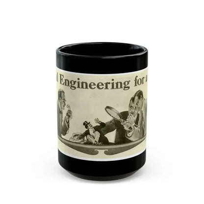 Cleaning Up Boston ad, 1909 - Black Coffee Mug 15oz - Go Mug Yourself