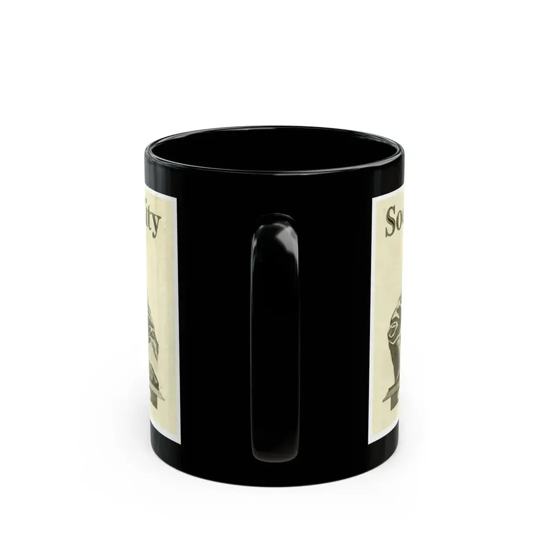 Cleaning Up Boston ad, 1909 - Black Coffee Mug - Go Mug Yourself