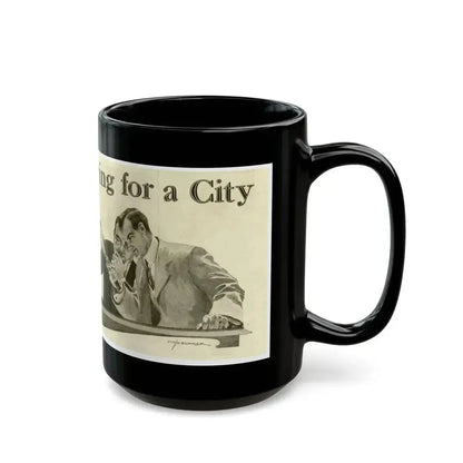 Cleaning Up Boston ad, 1909 - Black Coffee Mug - Go Mug Yourself
