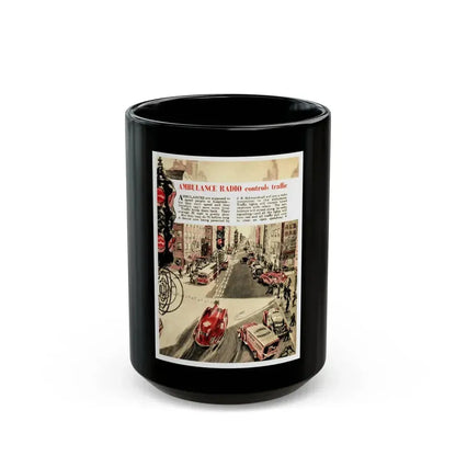 Clearing A Path, 1948 - Black Coffee Mug 15oz - Go Mug Yourself