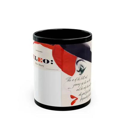 Cleo - Her Story, Good Housekeeping illustration - Black Coffee Mug 11oz - Go Mug Yourself