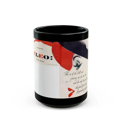 Cleo - Her Story, Good Housekeeping illustration - Black Coffee Mug 15oz - Go Mug Yourself
