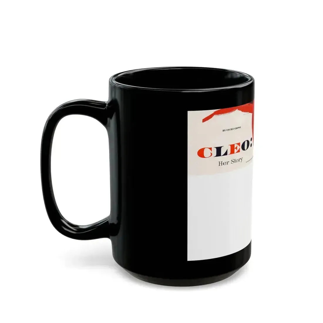 Cleo - Her Story, Good Housekeeping illustration - Black Coffee Mug - Go Mug Yourself