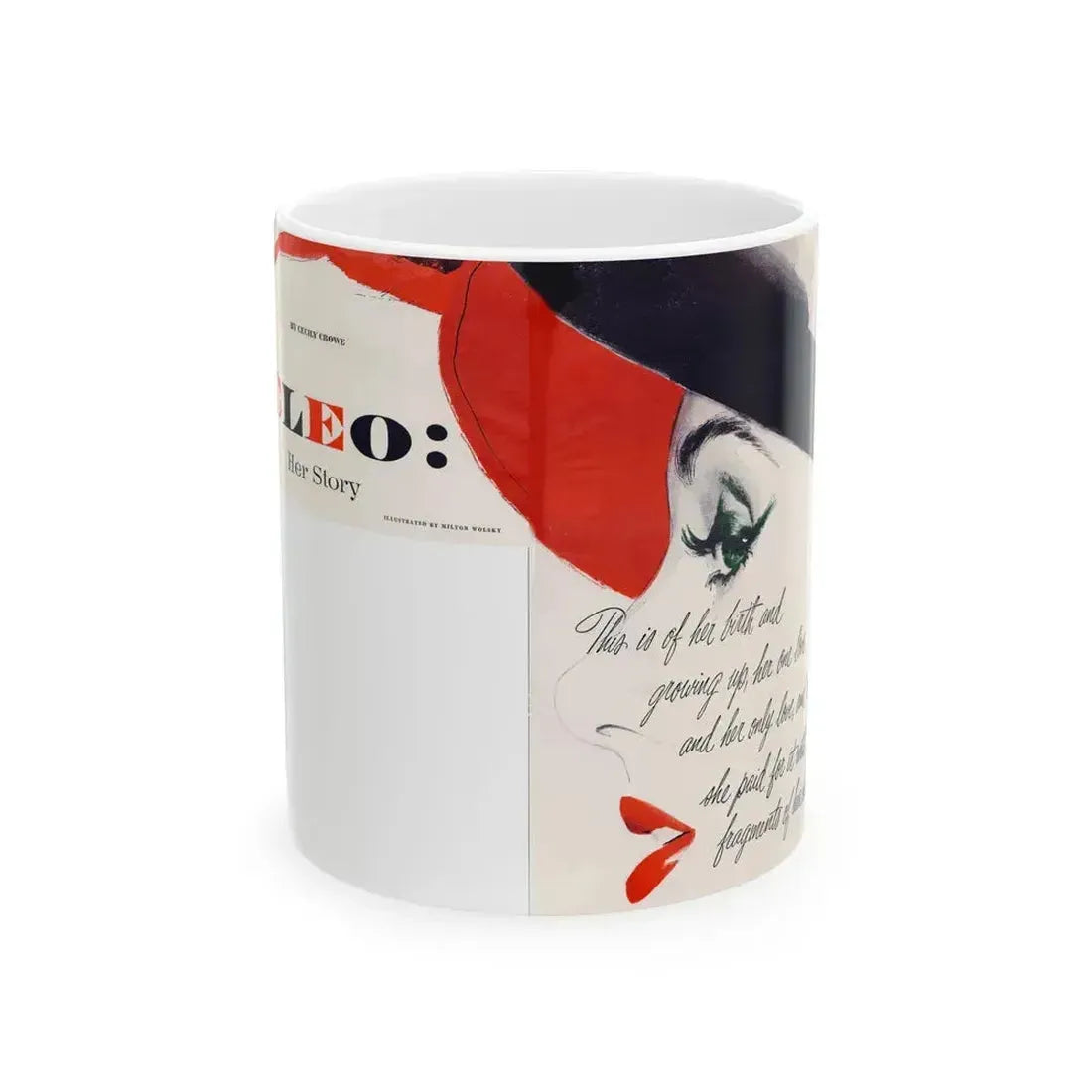 Cleo - Her Story, Good Housekeeping illustration - White Coffee Mug 11oz - Go Mug Yourself