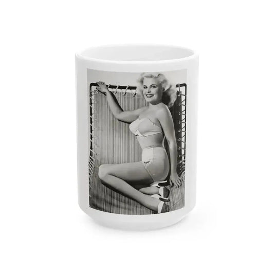 Cleo Moore #02 (Vintage Female Icon) White Coffee Mug 15oz - Go Mug Yourself