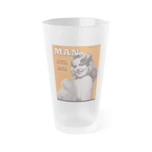 Cleo Moore #07 - Mag.Cover (Vintage Female Icon) Frosted Pint Glass 16oz 16oz Frosted - Go Mug Yourself