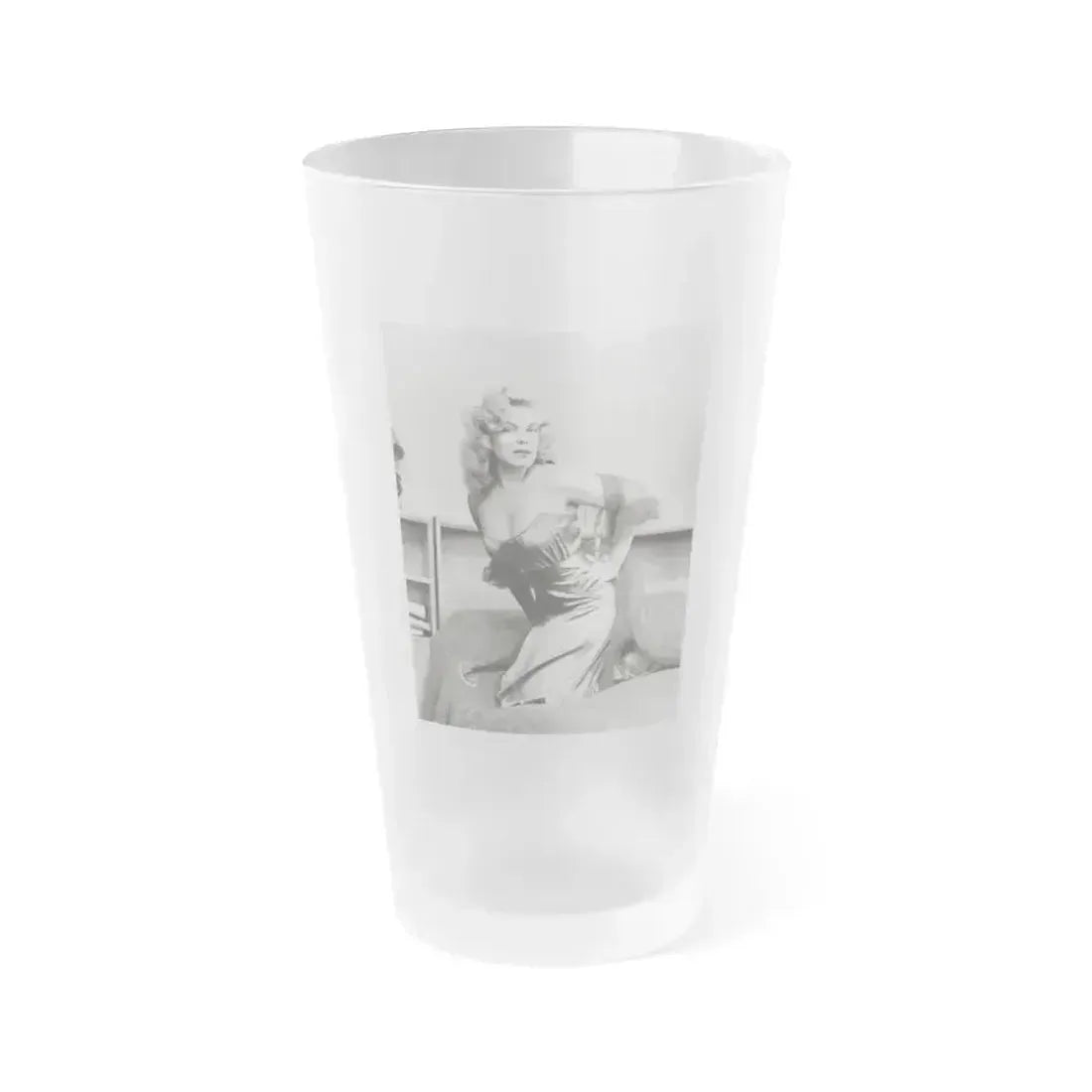 Cleo Moore #102 (Vintage Female Icon) Frosted Pint Glass 16oz 16oz Frosted - Go Mug Yourself