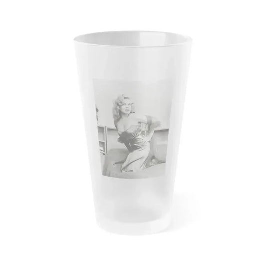 Cleo Moore #102 (Vintage Female Icon) Frosted Pint Glass 16oz 16oz Frosted - Go Mug Yourself