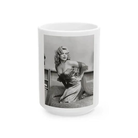 Cleo Moore #102 (Vintage Female Icon) White Coffee Mug 15oz - Go Mug Yourself