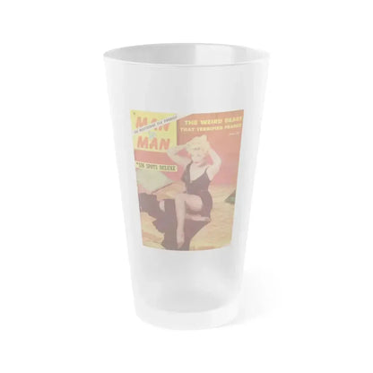 Cleo Moore #122 - Mag. Cover (Vintage Female Icon) Frosted Pint Glass 16oz 16oz Frosted - Go Mug Yourself