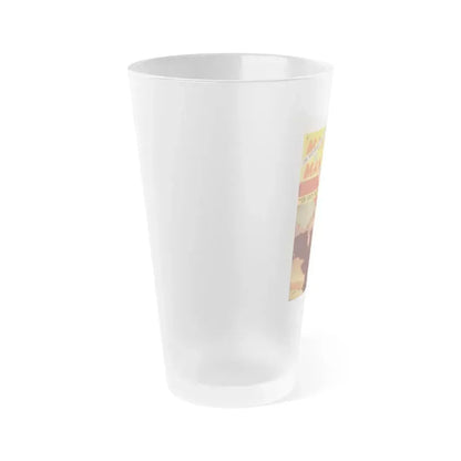 Cleo Moore #122 - Mag. Cover (Vintage Female Icon) Frosted Pint Glass 16oz - Go Mug Yourself