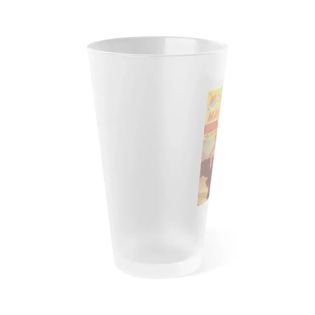 Cleo Moore #122 - Mag. Cover (Vintage Female Icon) Frosted Pint Glass 16oz - Go Mug Yourself