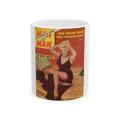 Cleo Moore #122 - Mag. Cover (Vintage Female Icon) White Coffee Mug 11oz - Go Mug Yourself