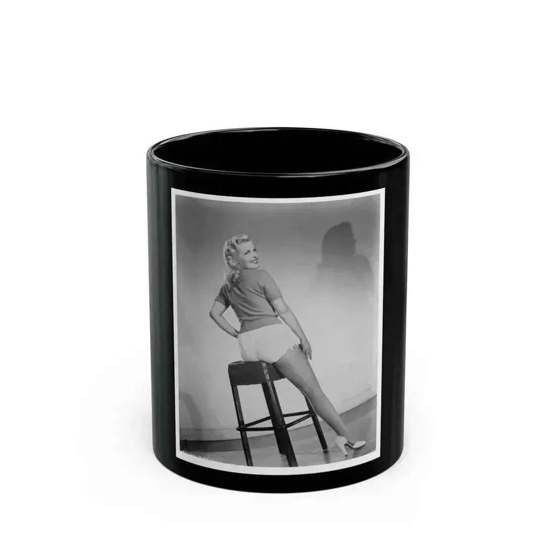 Cleo Moore #123 (Vintage Female Icon) Black Coffee Mug 11oz - Go Mug Yourself