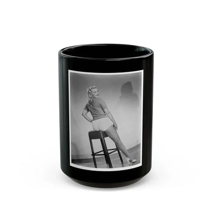 Cleo Moore #123 (Vintage Female Icon) Black Coffee Mug 15oz - Go Mug Yourself