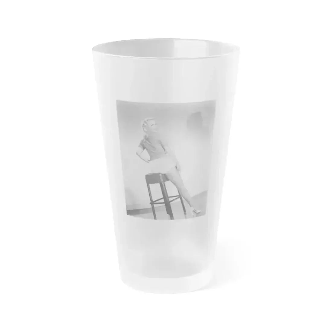 Cleo Moore #123 (Vintage Female Icon) Frosted Pint Glass 16oz 16oz Frosted - Go Mug Yourself