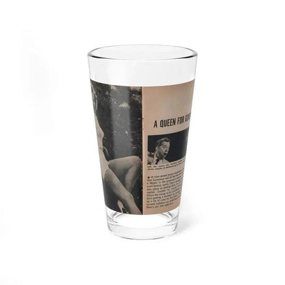 Cleo Moore #125 - Show Pocket Mag. '55 - 2 B&W Photos & Article (Vintage Female Icon) Pint Glass 16oz 16oz - Go Mug Yourself