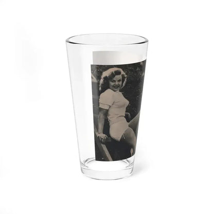 Cleo Moore #125 - Show Pocket Mag. '55 - 2 B&W Photos & Article (Vintage Female Icon) Pint Glass 16oz - Go Mug Yourself
