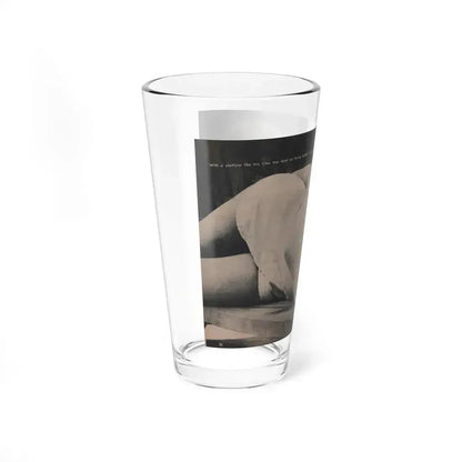Cleo Moore #126 - Show Pocket Mag. '55 - B&W Centerfold Photo (Vintage Female Icon) Pint Glass 16oz - Go Mug Yourself